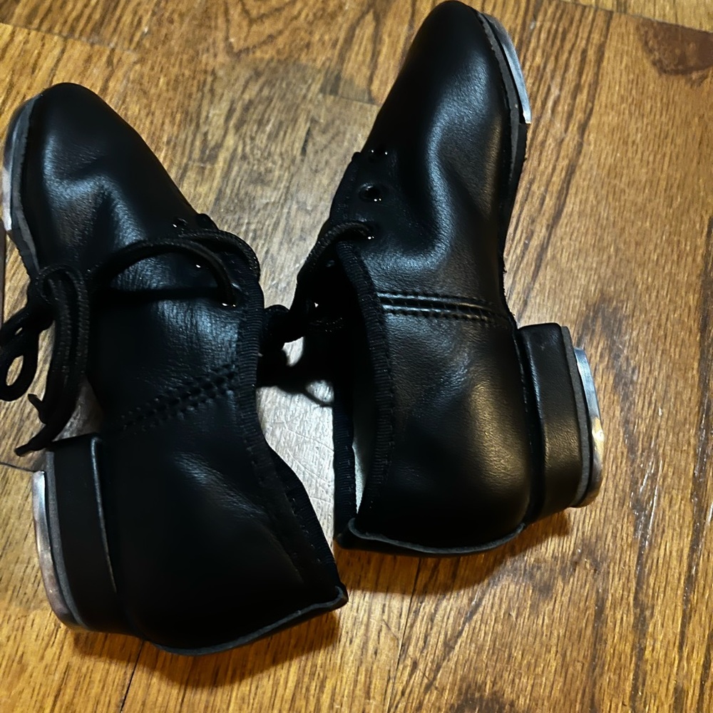 NIB Revolution Black flex tap/Tap Dance Shoes for women's 12.5 style#RD013101
